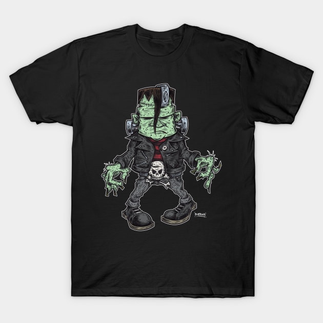 "Frankenghouls Night Out" T-Shirt by PheckArt